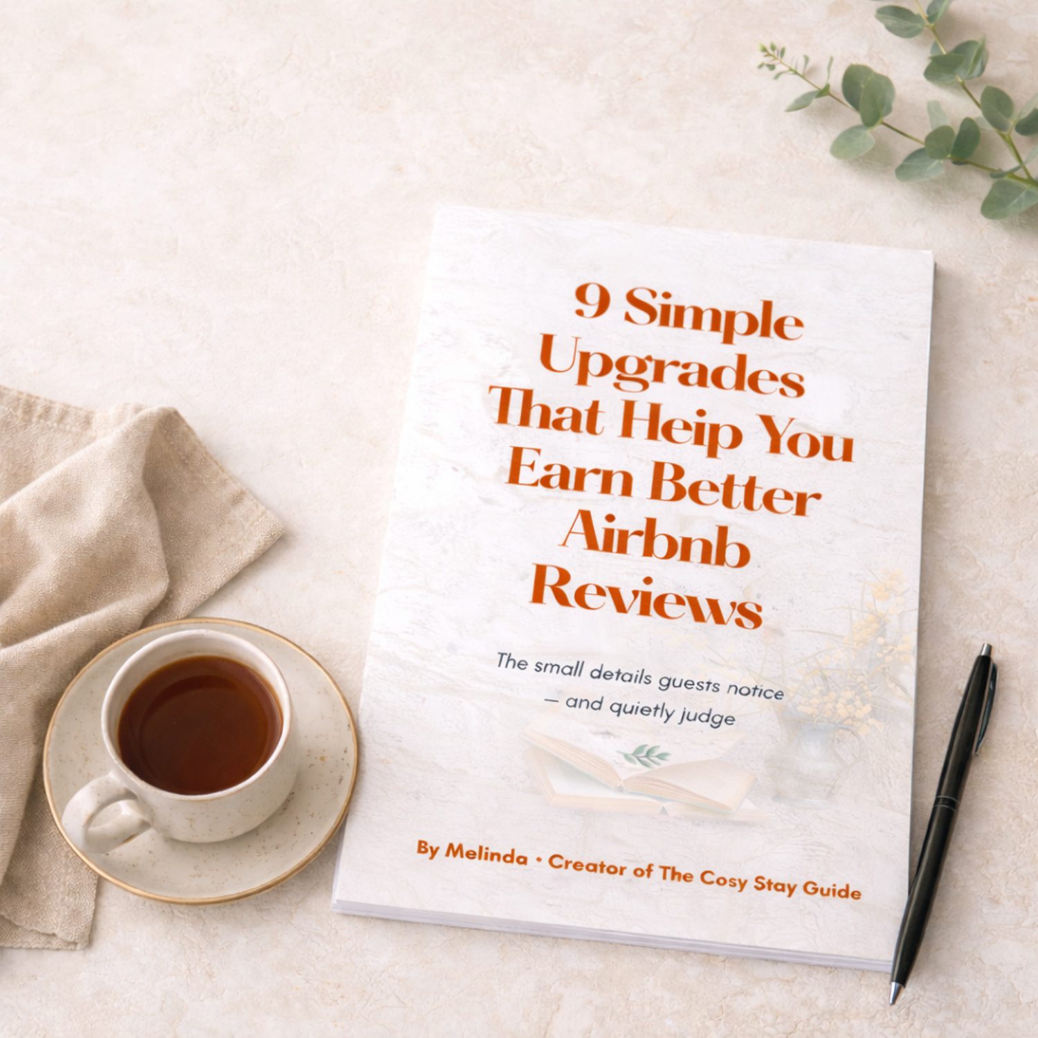 9 Simple Airbnb Upgrades free guide for vacation rental hosts